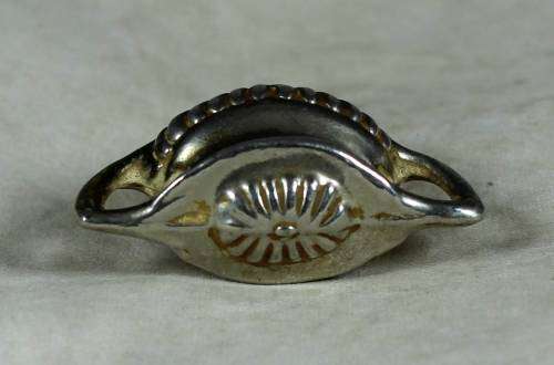 Miniature silver plated lead sugar bowl