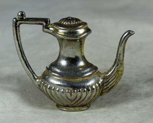 Miniature silver plated lead coffee pot