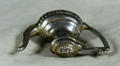 Miniature silver plated lead coffee pot