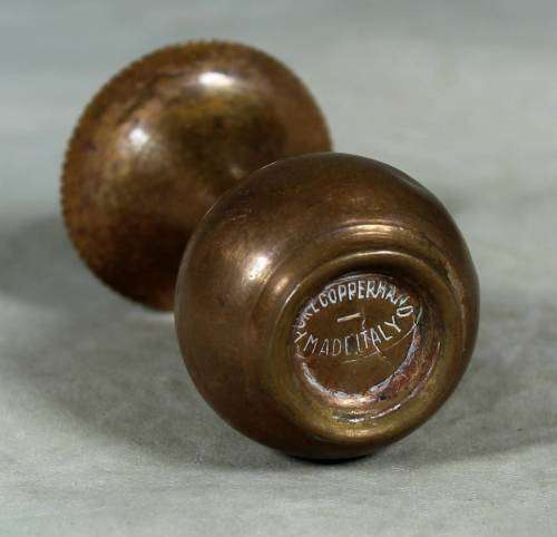 Miniature copper vase made in Italy