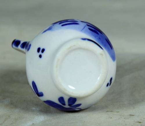 Miniature blue and white porcelain water jug