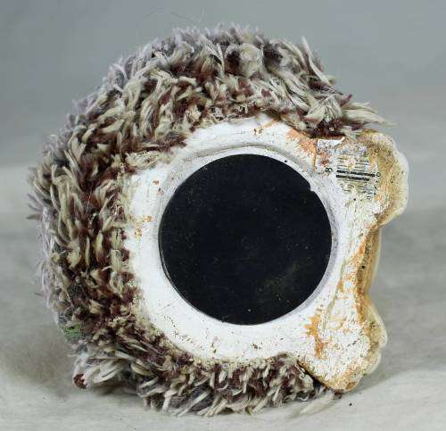 Ceramic hedgehog with fluffy hair