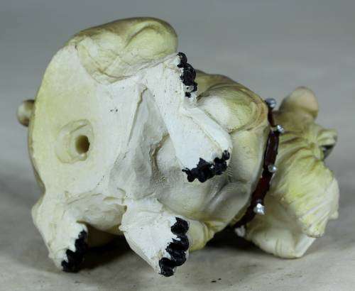 Molded sitting bulldog