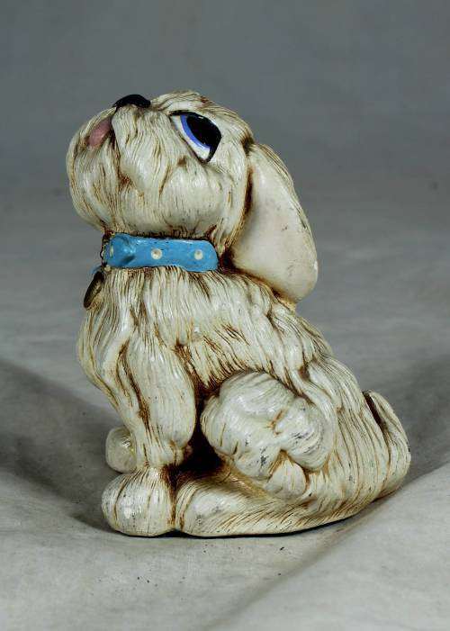 Pendelfin rabbit with blue bell (Tammy)