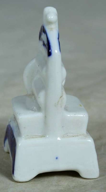 Miniature blue & white washing machine
