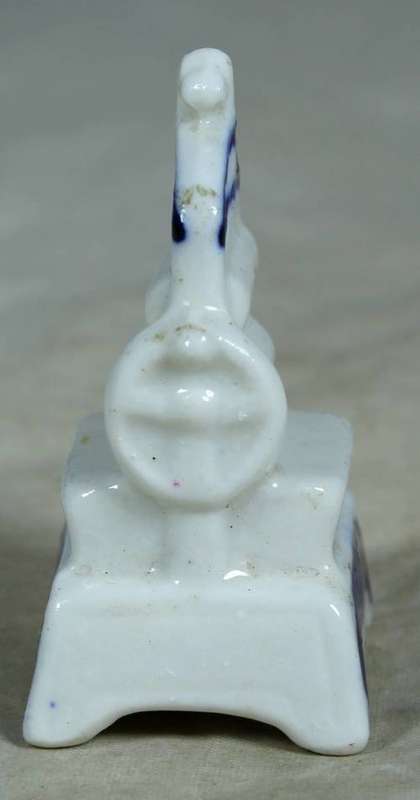 Miniature blue & white washing machine