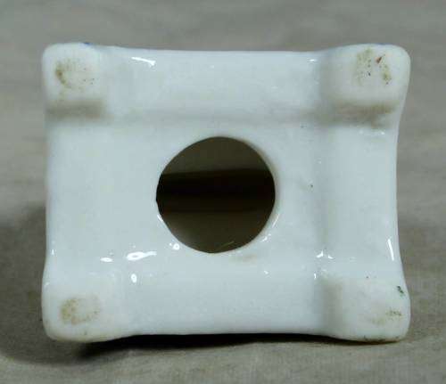 Miniature blue & white washing machine