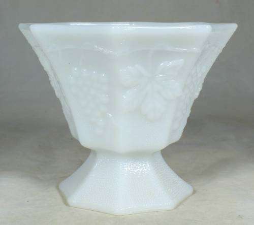 Milk glass center piece