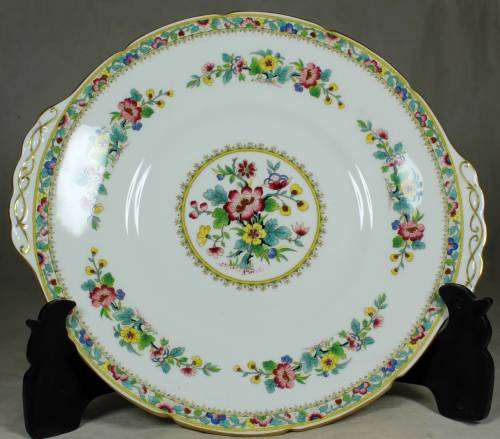 Dynamic Coal-port Ming rose cake plate