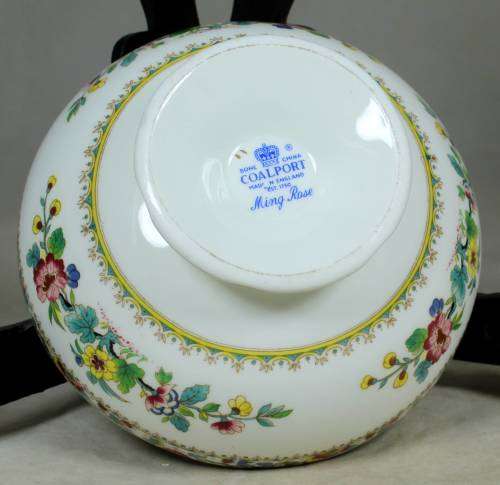 Dynamic Coal-port Ming rose sugar bowl