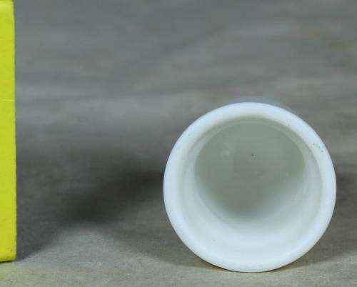 Porcelain thimble - purple flowers