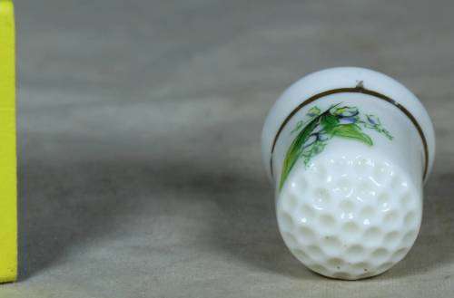 Porcelain thimble - blue bells