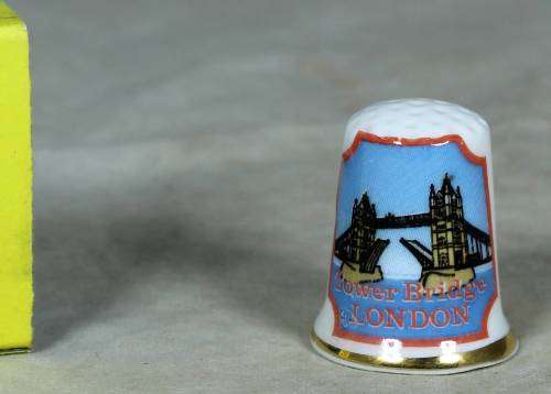 Porcelain thimble - tower bridge, London