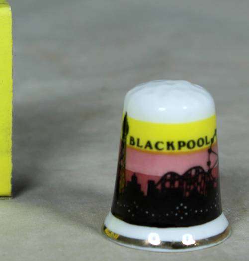 Bone China thimble - Blackpool
