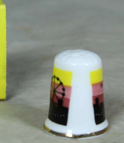 Bone China thimble - Blackpool