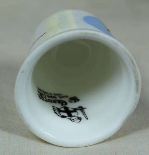 THIMBLE-ST.GEORGE FINE BONE CHINA MADE IN ENGLAND(H.R.H.PRINCE EDWARD)BID NOW