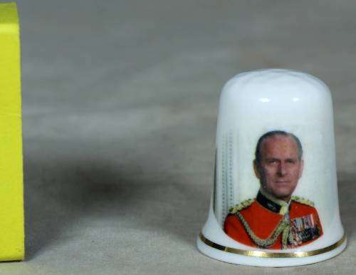 THIMBLE-M.G.FINE BONE CHINA(H.R.H.THE DUKE OF EDINBURGH)