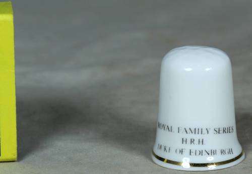 THIMBLE-M.G.FINE BONE CHINA(H.R.H.THE DUKE OF EDINBURGH)