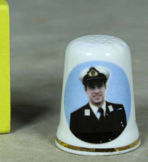 THIMBLE-ST.GEORGE FINE BONE CHINA(HIS ROYAL HIGHNESS PRINCE ANDREW)