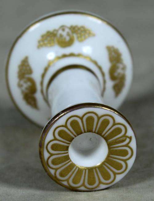 Miniature gold & white spode - fine bone China