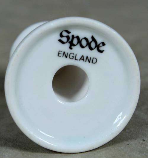 Miniature white, blue & gold spode - fine bone China