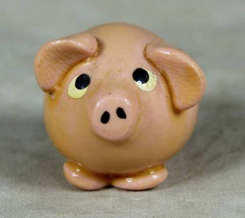 Miniature - Hand painted Piggy by Fay