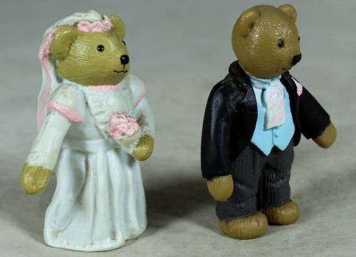 MINIATURE-BEAR BRIDE&GROOM(AWESOME) BID NOW