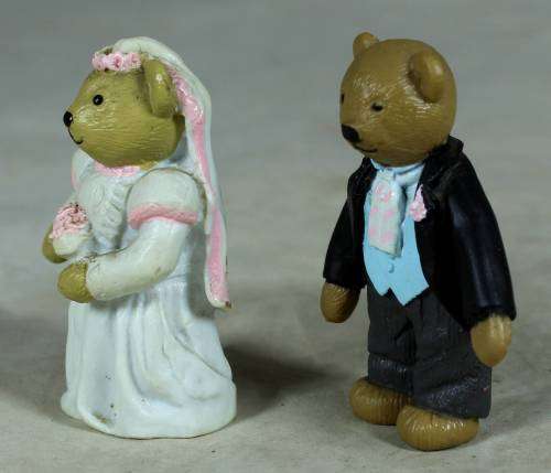 MINIATURE-BEAR BRIDE&GROOM(AWESOME) BID NOW