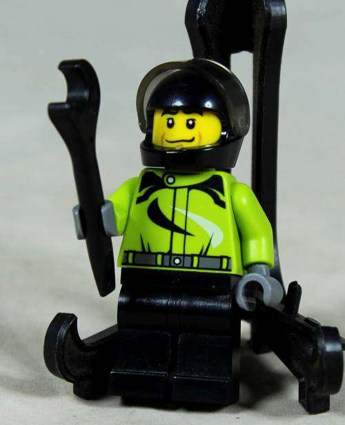 Miniature Lego figurine - Monster truck driver