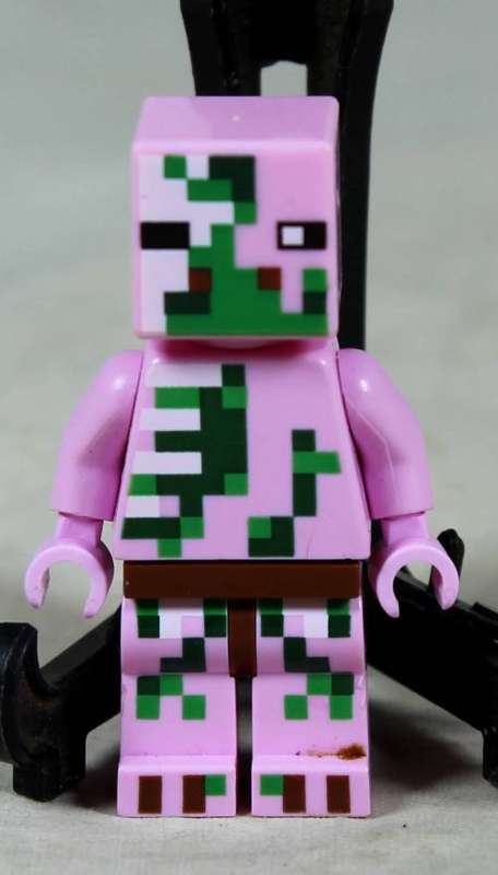 Miniature Lego figurine - Zombie Pigman