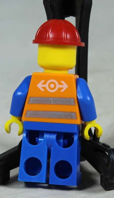 Miniature Lego figurine - Construction worker