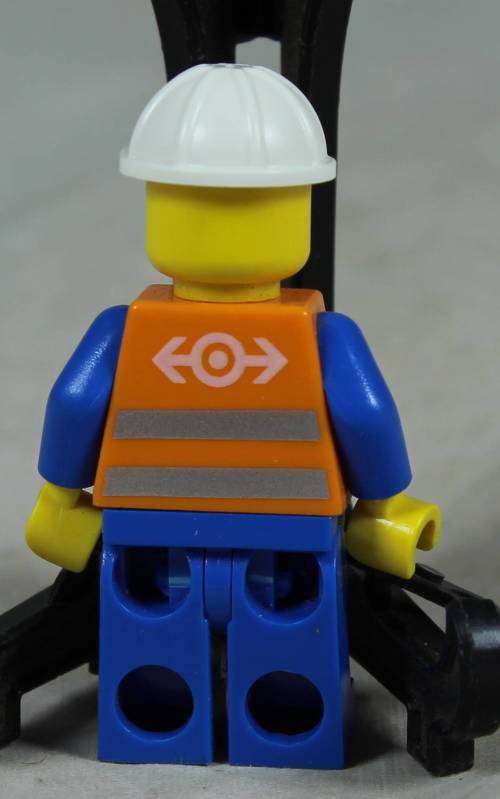 Miniature Lego figurine - Construction worker