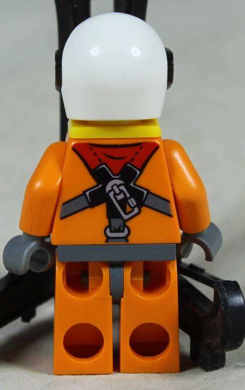 Miniature Lego figurine - Helicopter pilot - Coast guard (CTY 0417)