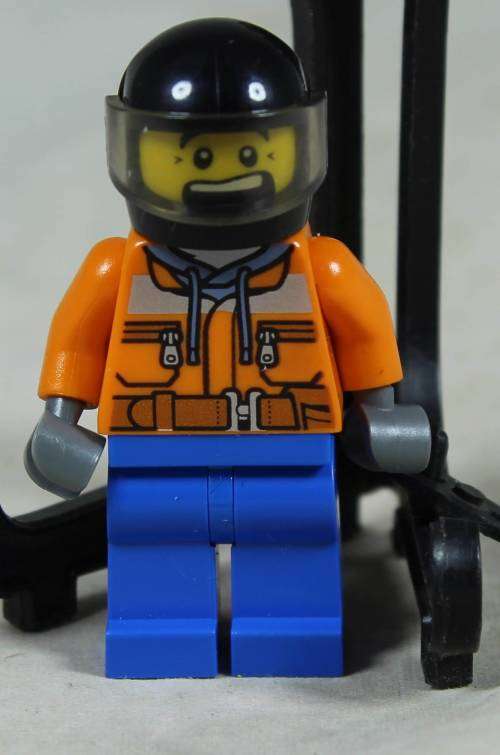 Miniature Lego figurine - Construction worker