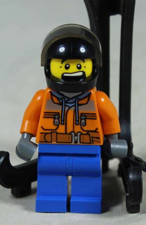 Miniature Lego figurine - Construction worker