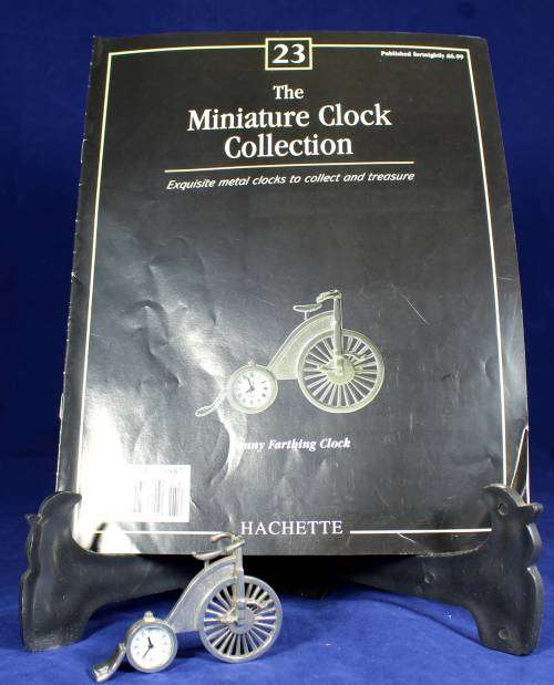 Hachette clock with booklet - Penny farthing