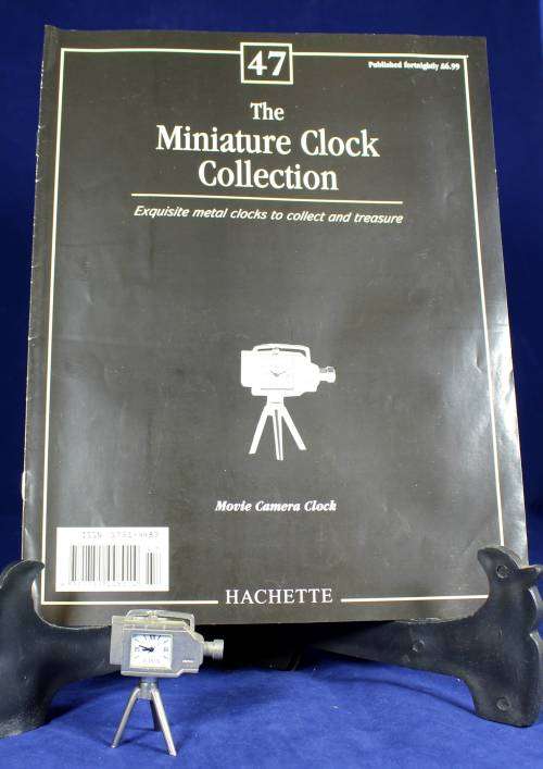Hachette clock with booklet - Movie camera