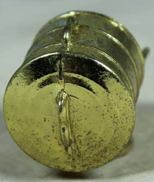 Miniature brass coal shuttle