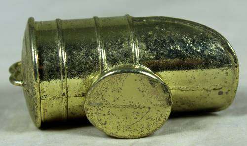 Miniature brass coal shuttle