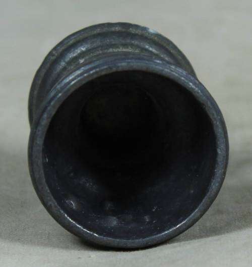 Miniature pewter vessel
