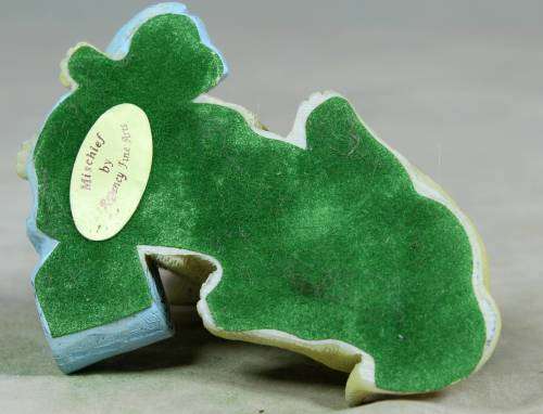 Regeney fine arts `Mischief` dog with toilet paper