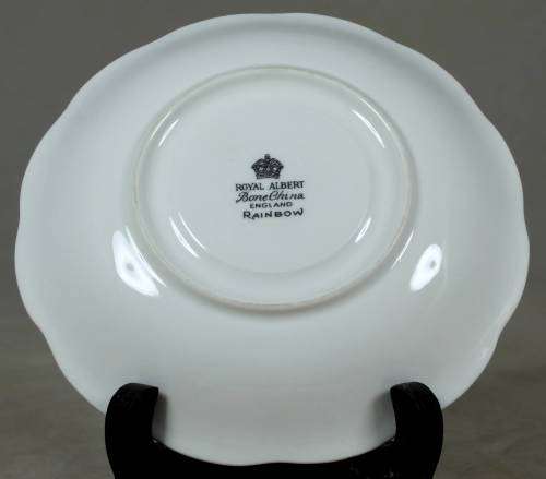 Royal Albert - rainbow blue saucer