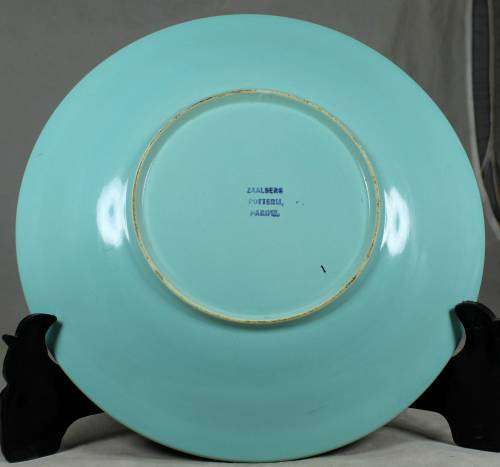Zaalberg potteries display plate - pewter lady