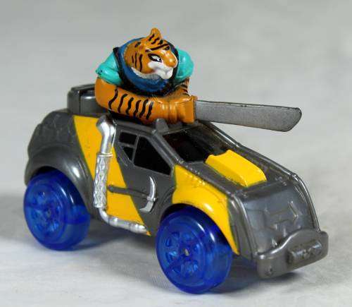 Playmates - tiger chasing with a sword