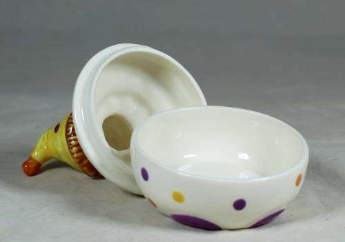 Smiling clown trinket holder