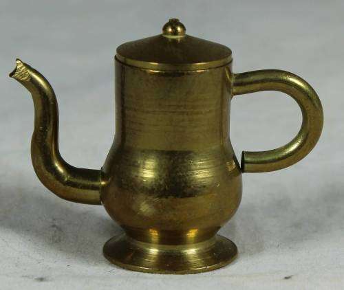 MINIATURE-BRASS COFFEE POT BID NOW!!