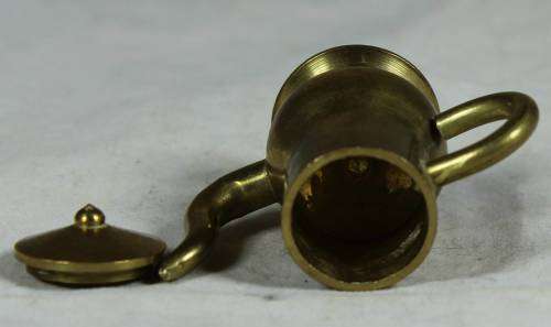 MINIATURE-BRASS COFFEE POT BID NOW!!