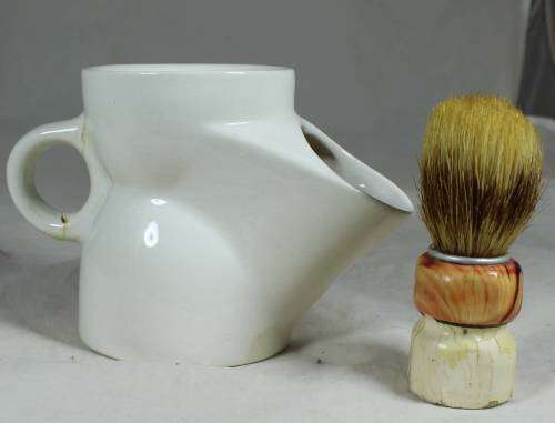 Vintage Shaving Pot and Brush set