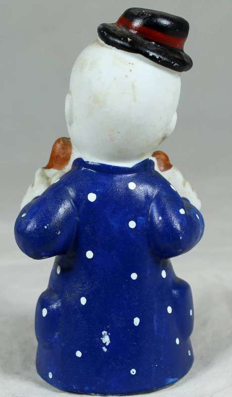 Small figurine - smiling clown with a large bow tie
