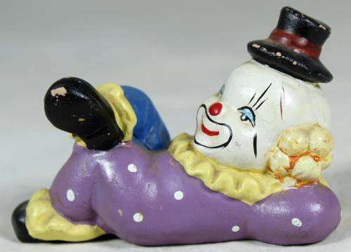 Miniature - Sassy clown lying down
